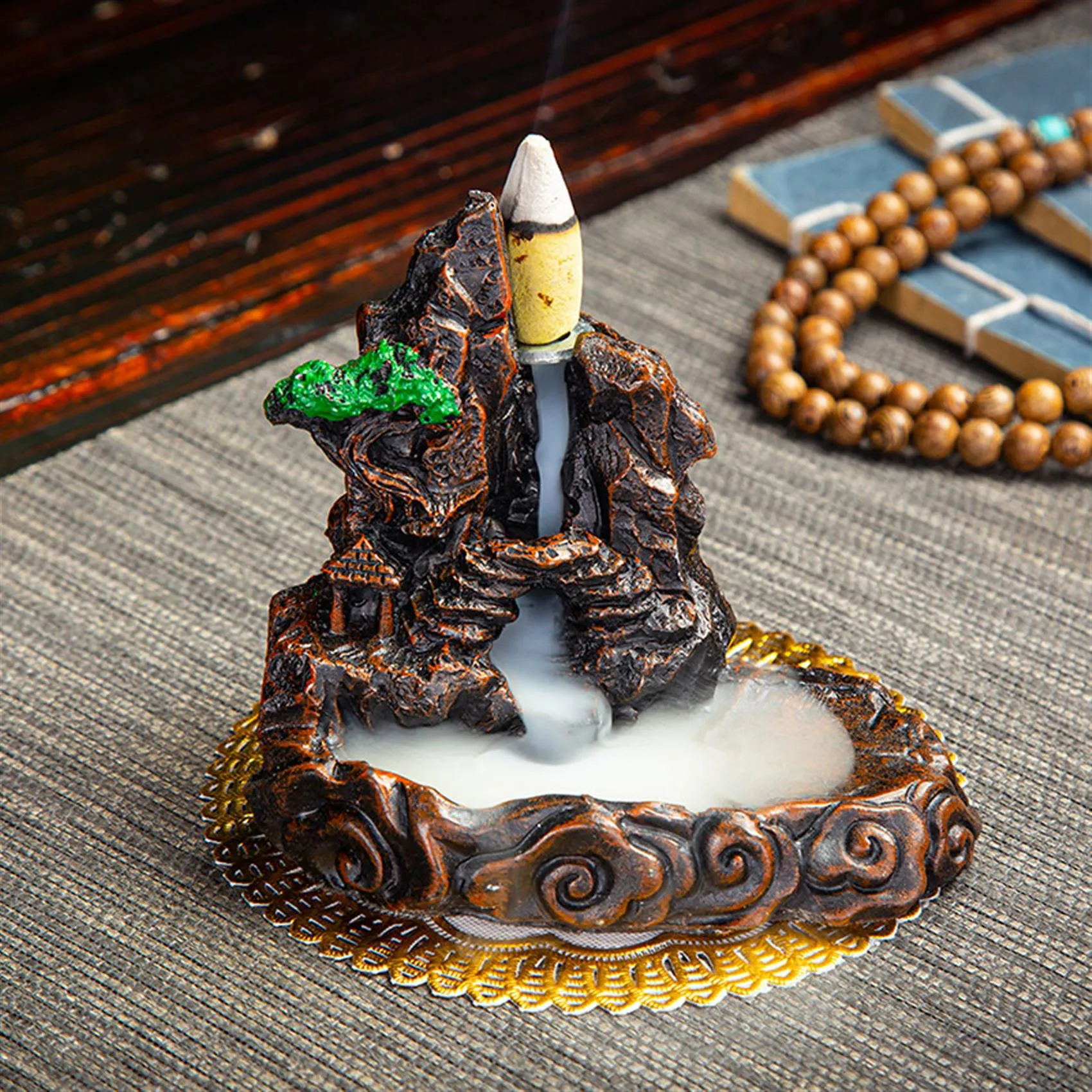 Resin Backflow Incense Burner - Waterfall Incense Holder