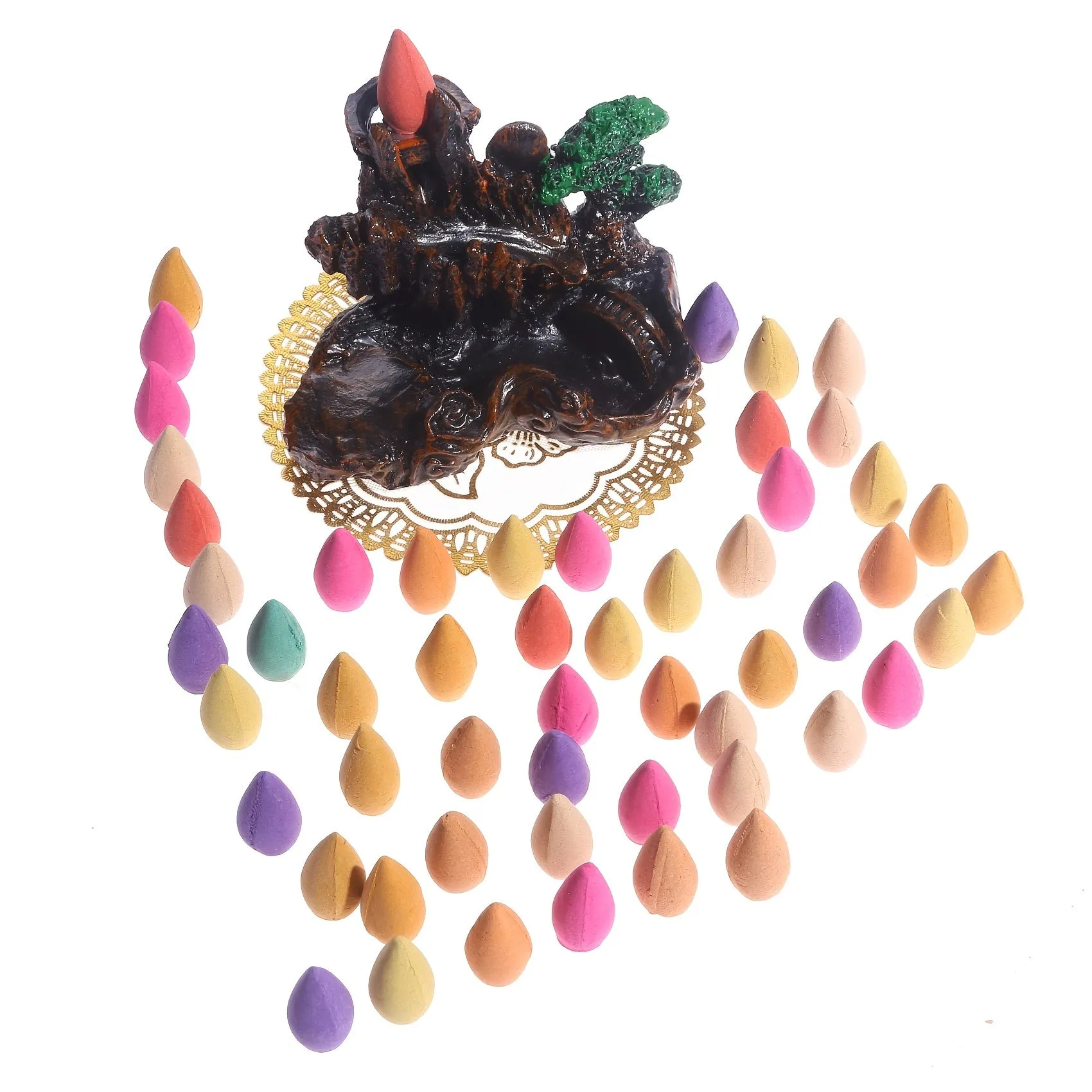 Resin Backflow Incense Burner - Waterfall Incense Holder
