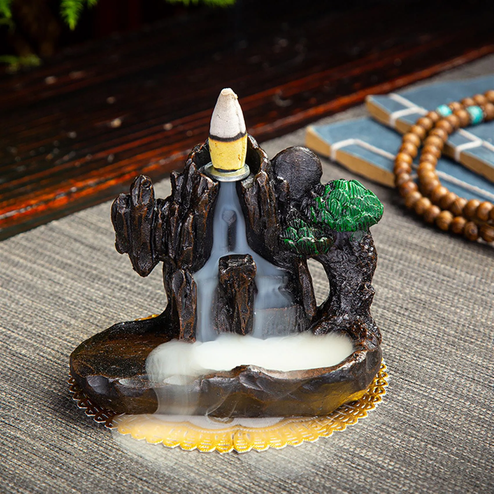 Resin Backflow Incense Burner - Waterfall Incense Holder