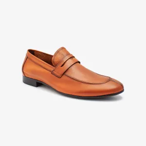Rustic Leather Loafers For Men
