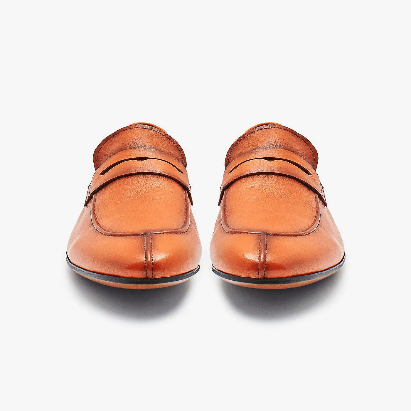 Rustic Leather Loafers For Men