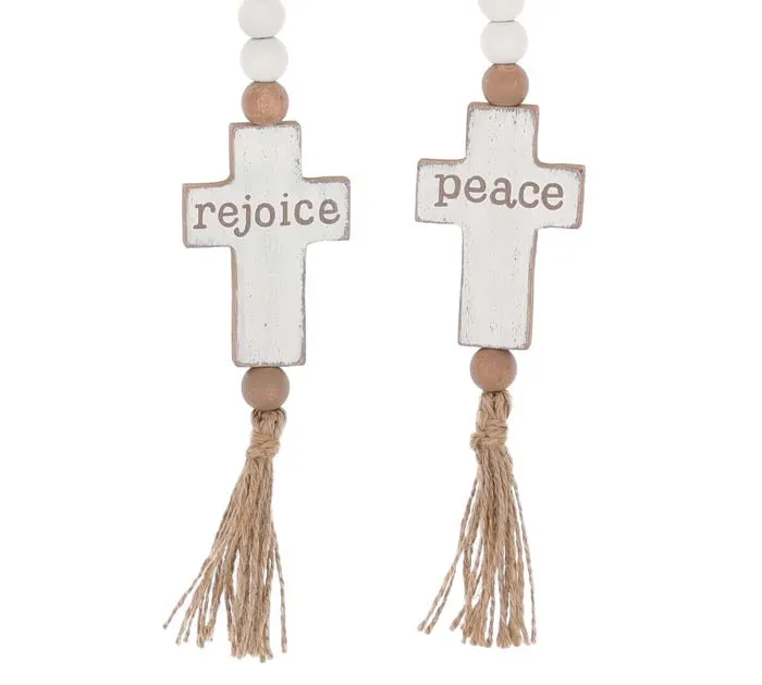 RUSTIC PRAYER BEADS WITH CROSSES