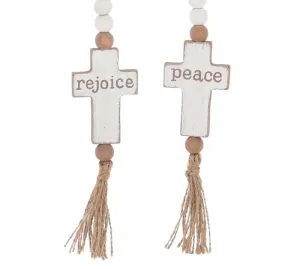 RUSTIC PRAYER BEADS WITH CROSSES