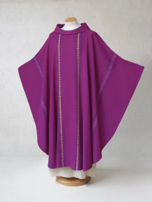 Salerno Woven Purple Sample Chasuble