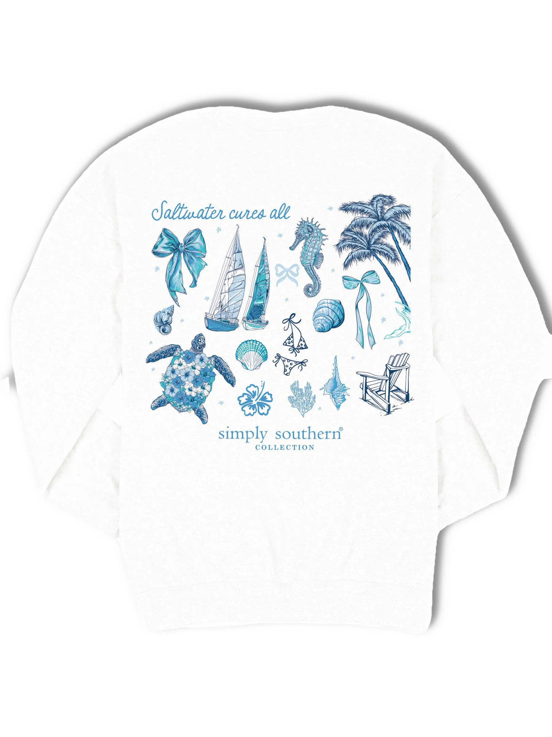 'Saltwater Cures All' Crewneck Pullover by Simply Southern