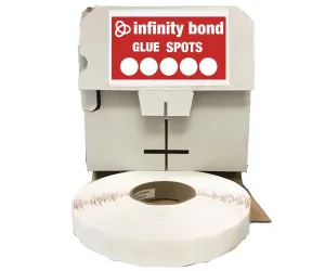 Semi Permanent Glue Spots - 1/2" High Tack with High Profile