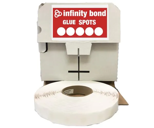 Semi Permanent Glue Spots - 1/2" High Tack with High Profile