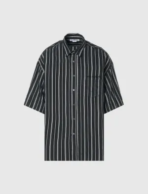 SHORT SLEEVE WOVEN TOP