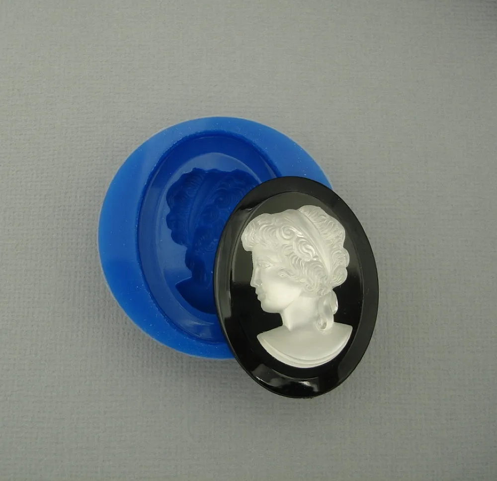 Silicone Mold   Woman  for Crafts, Jewelry, Resin, Polymer Clay.