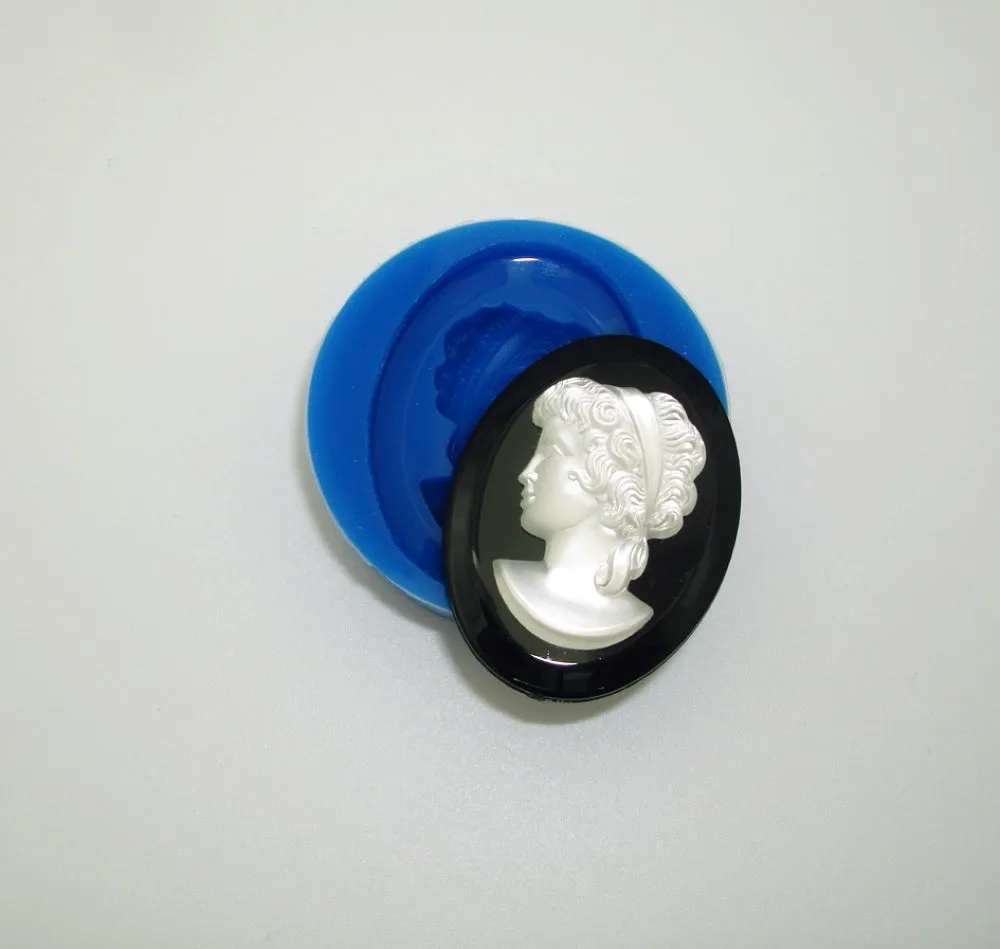 Silicone Mold   Woman  for Crafts, Jewelry, Resin, Polymer Clay.