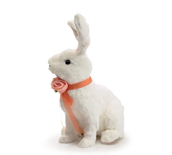 SITTING BUNNY WITH FLOWER NECKLACE