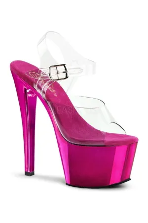 SKY-308 Platform Sandal  | Clear Vinyl