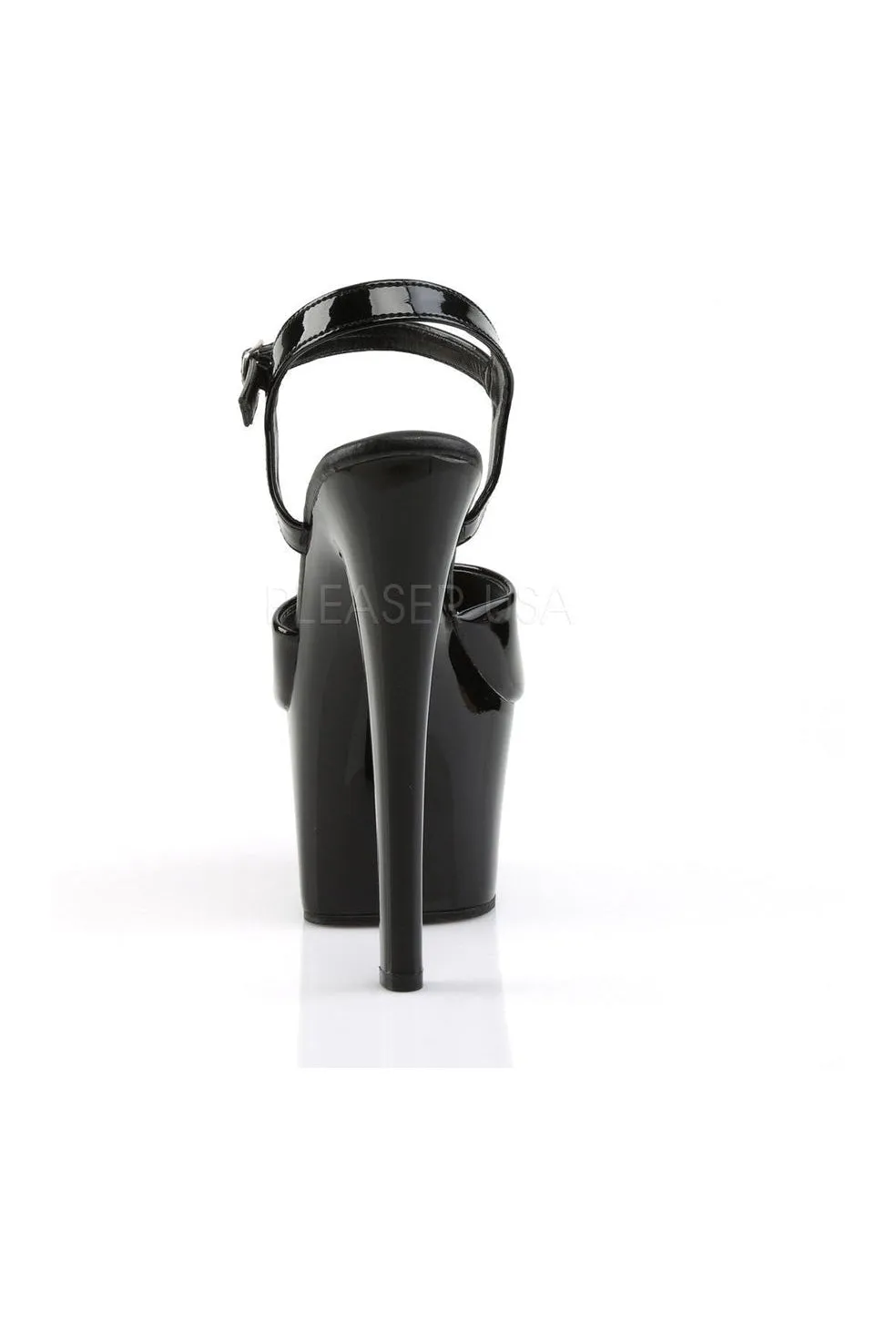 SKY-309VL Platform Sandal  | Black Patent