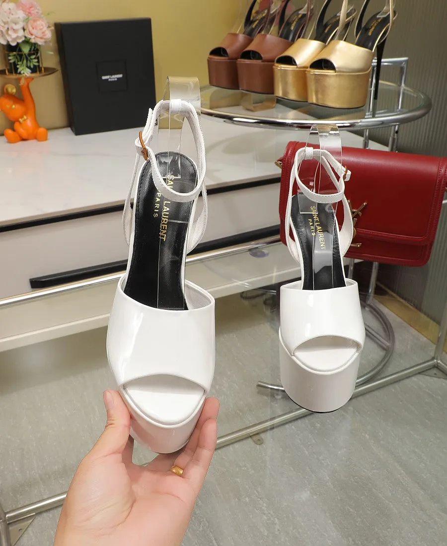 SL SUPER HIGH HEELS SANDAL WHITE CALFSKIN