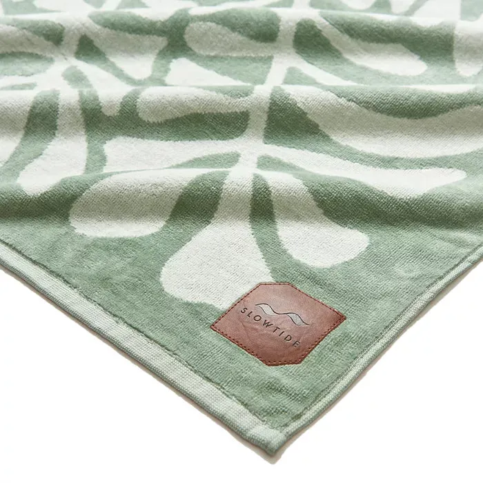 Slowtide Hapa Sage Oversized Beach Towel