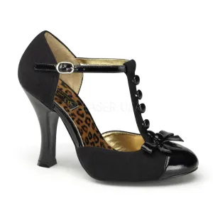 SMITTEN-10  Black M. Suede-Black Patent