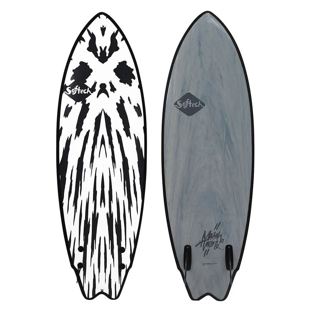 Softtech Mason Twin II 5'2 Surfboard - Gunmetal Black
