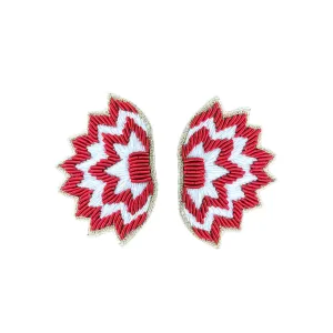 Soho Studs in Red and White