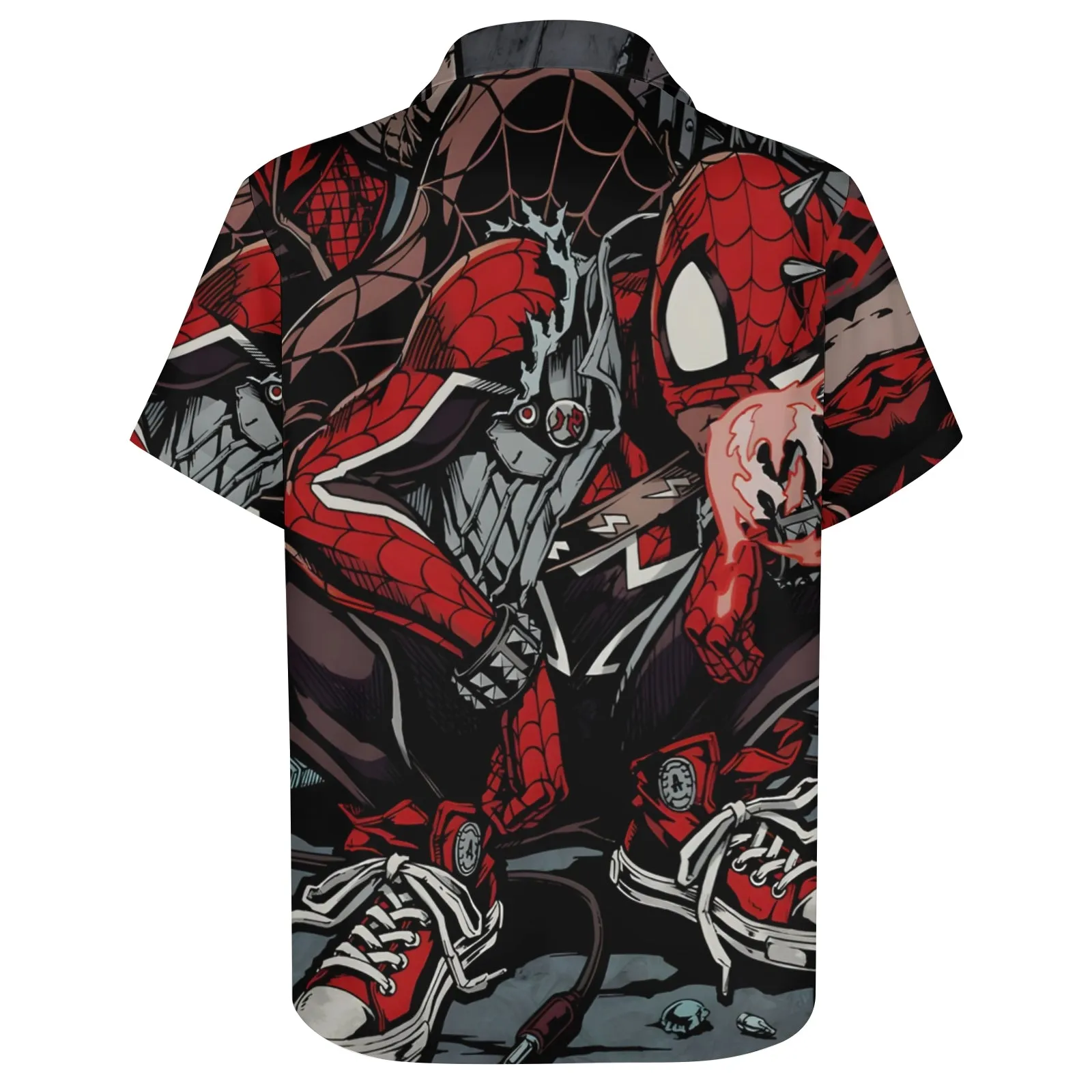 Spider Casual Hero Print Short Sleeve Shirt 2404001806