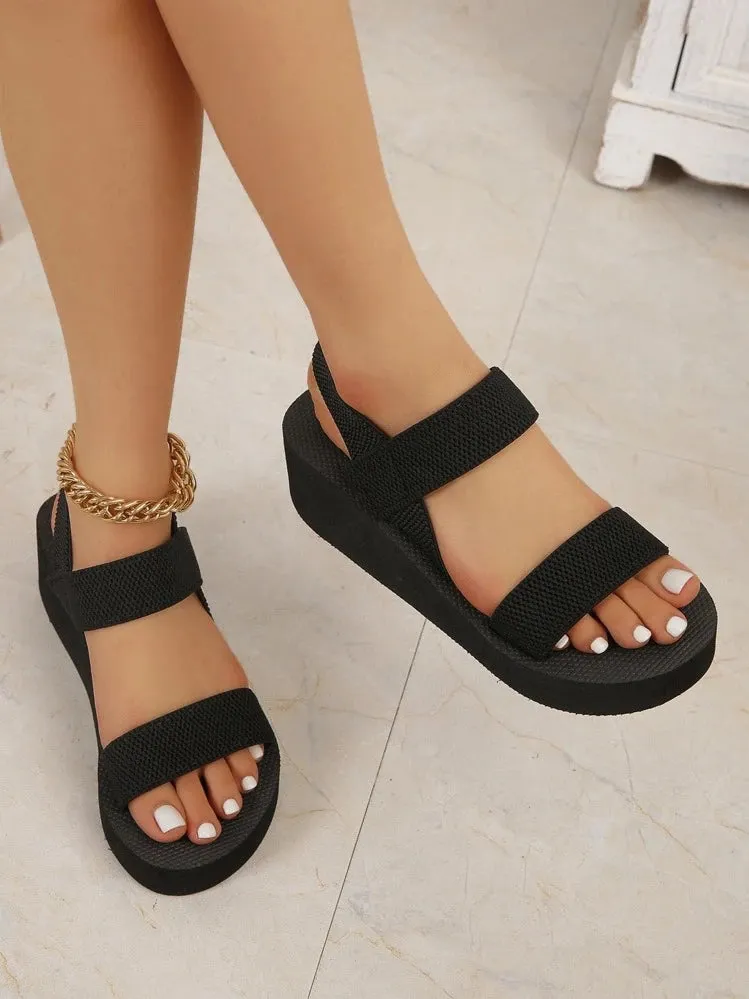 Stylish  Cozy Summer Slingback Wedge Sandals for Women