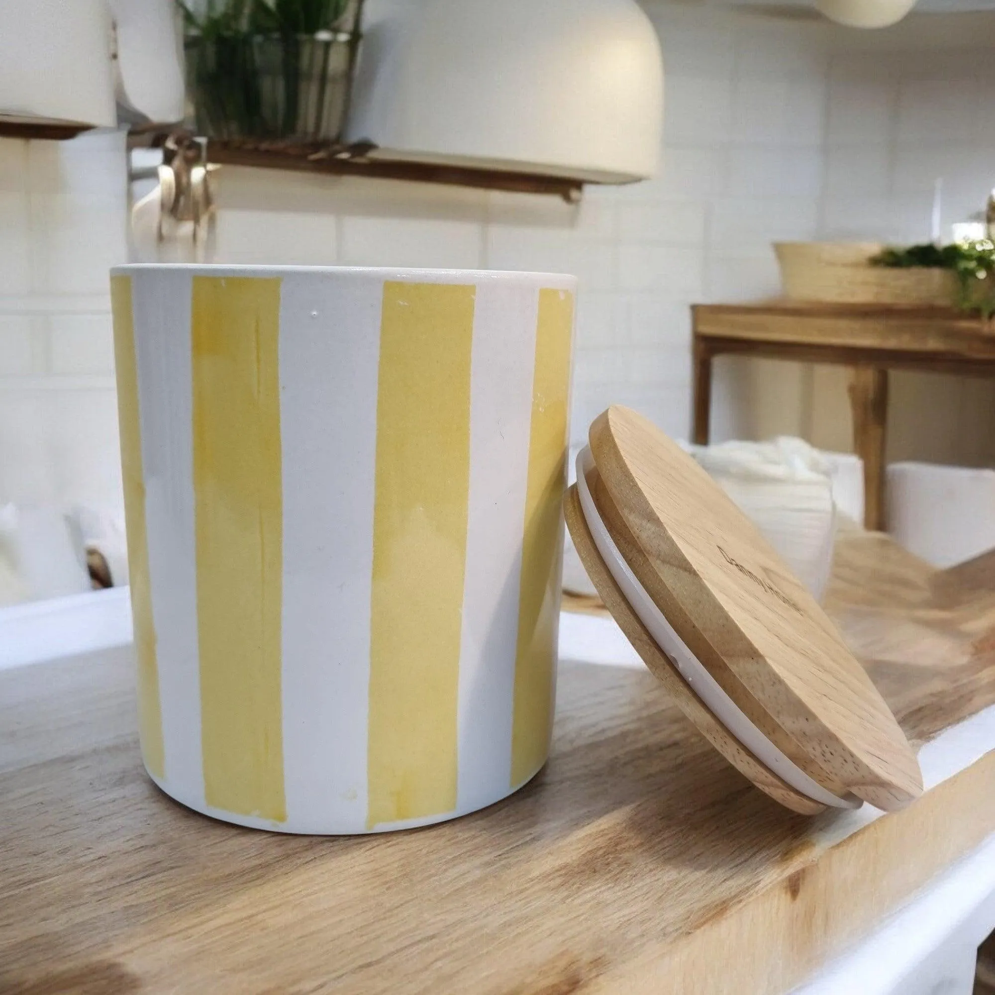 Sunshine Rays Storage Jars with Bamboo Lids