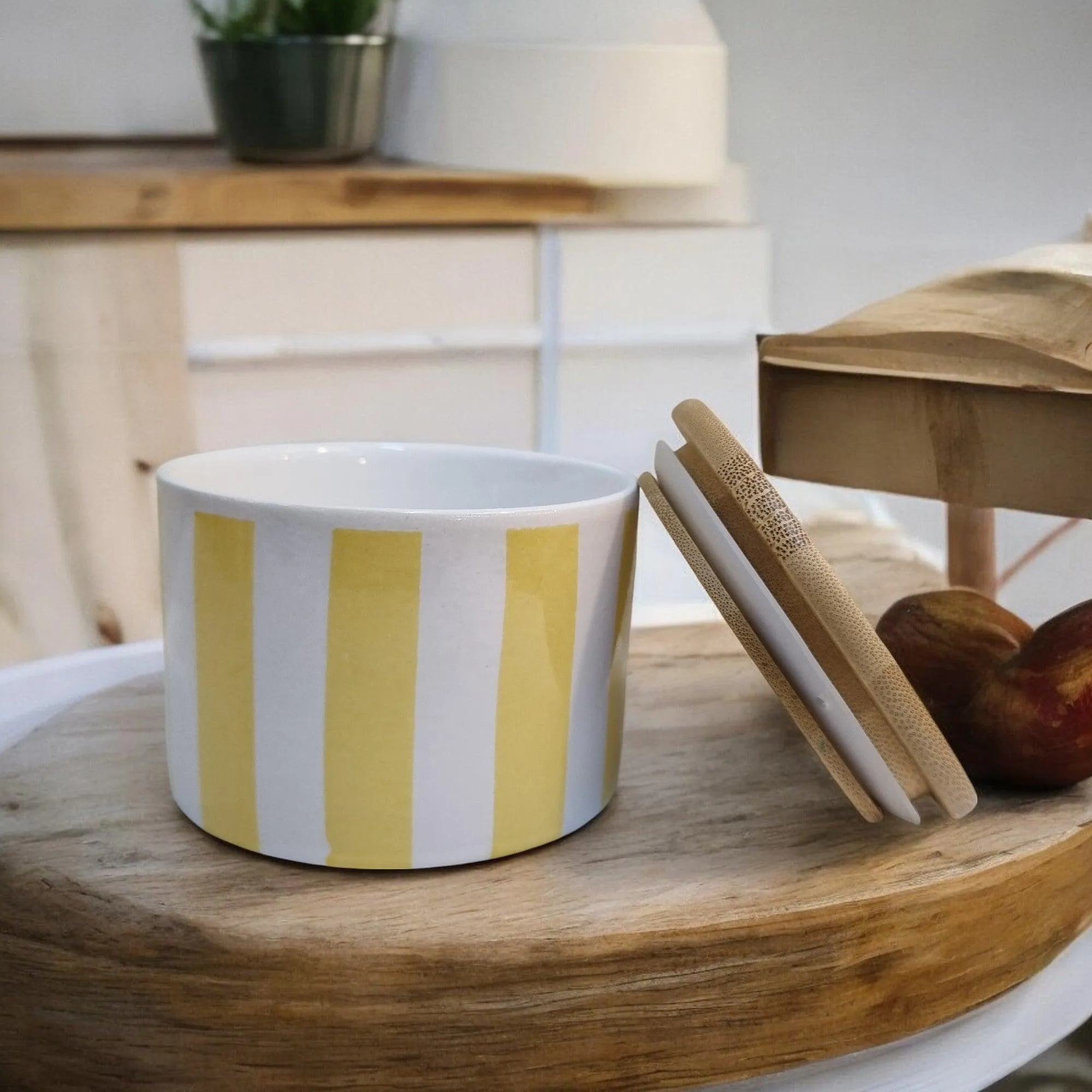 Sunshine Rays Storage Jars with Bamboo Lids