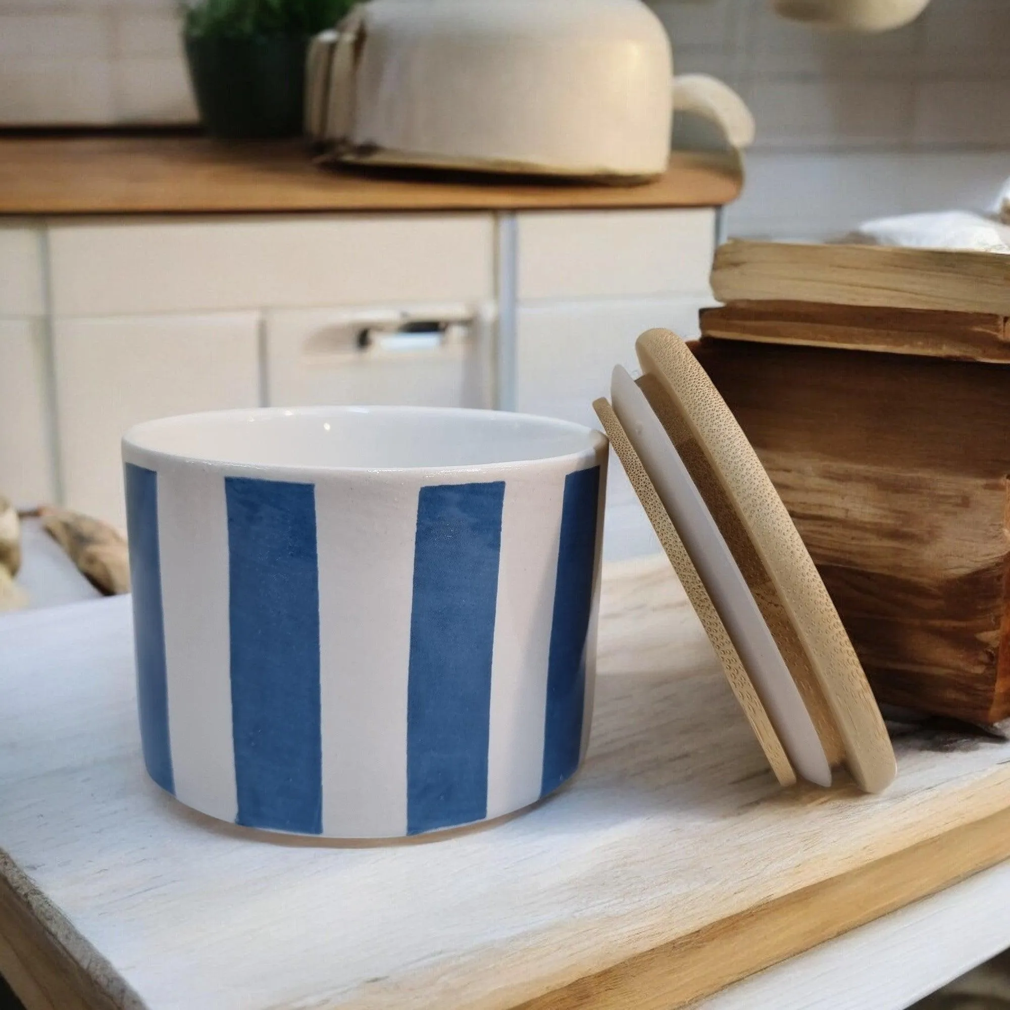 Sunshine Rays Storage Jars with Bamboo Lids