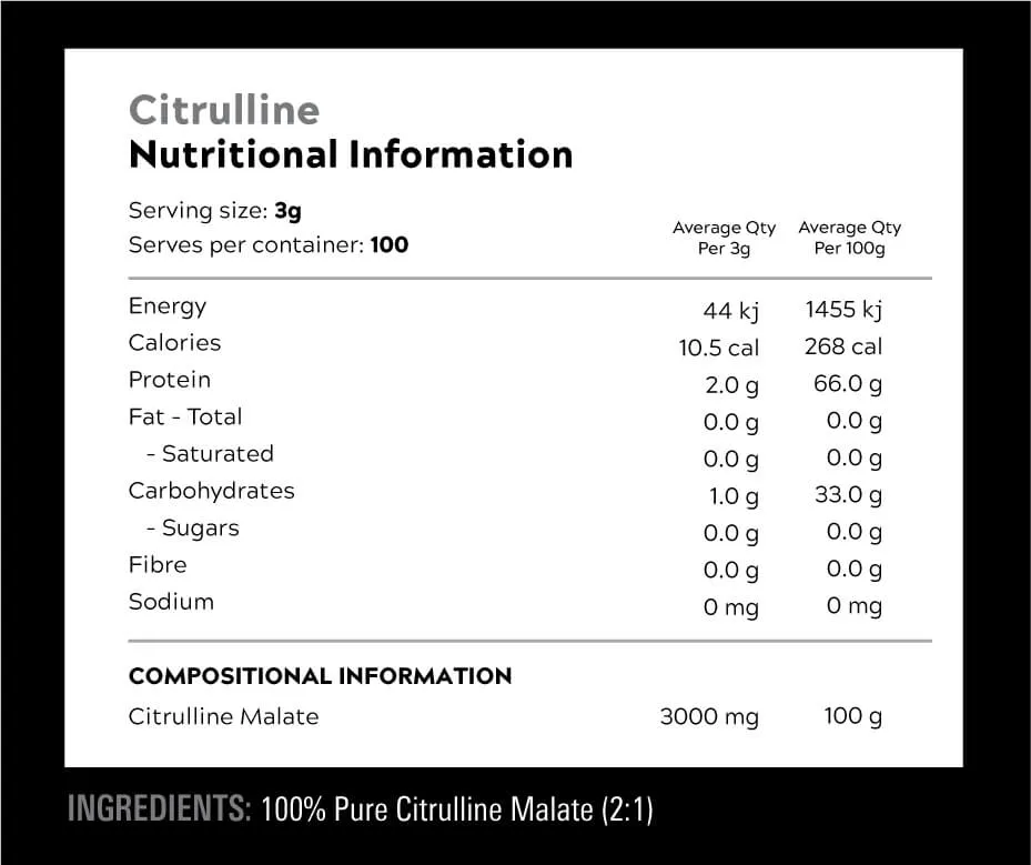 Switch Essentials Citrulline Malate by Switch Nutrition