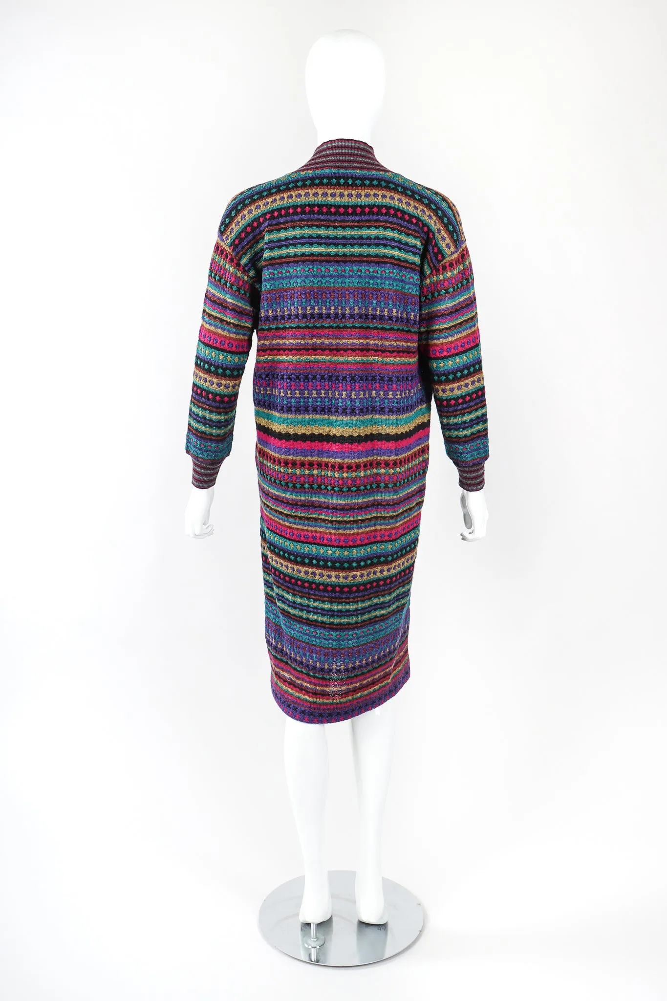 Teal Dobby Stripe Sweater Dress