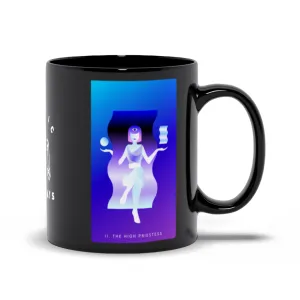 The High Priestess Black Mug