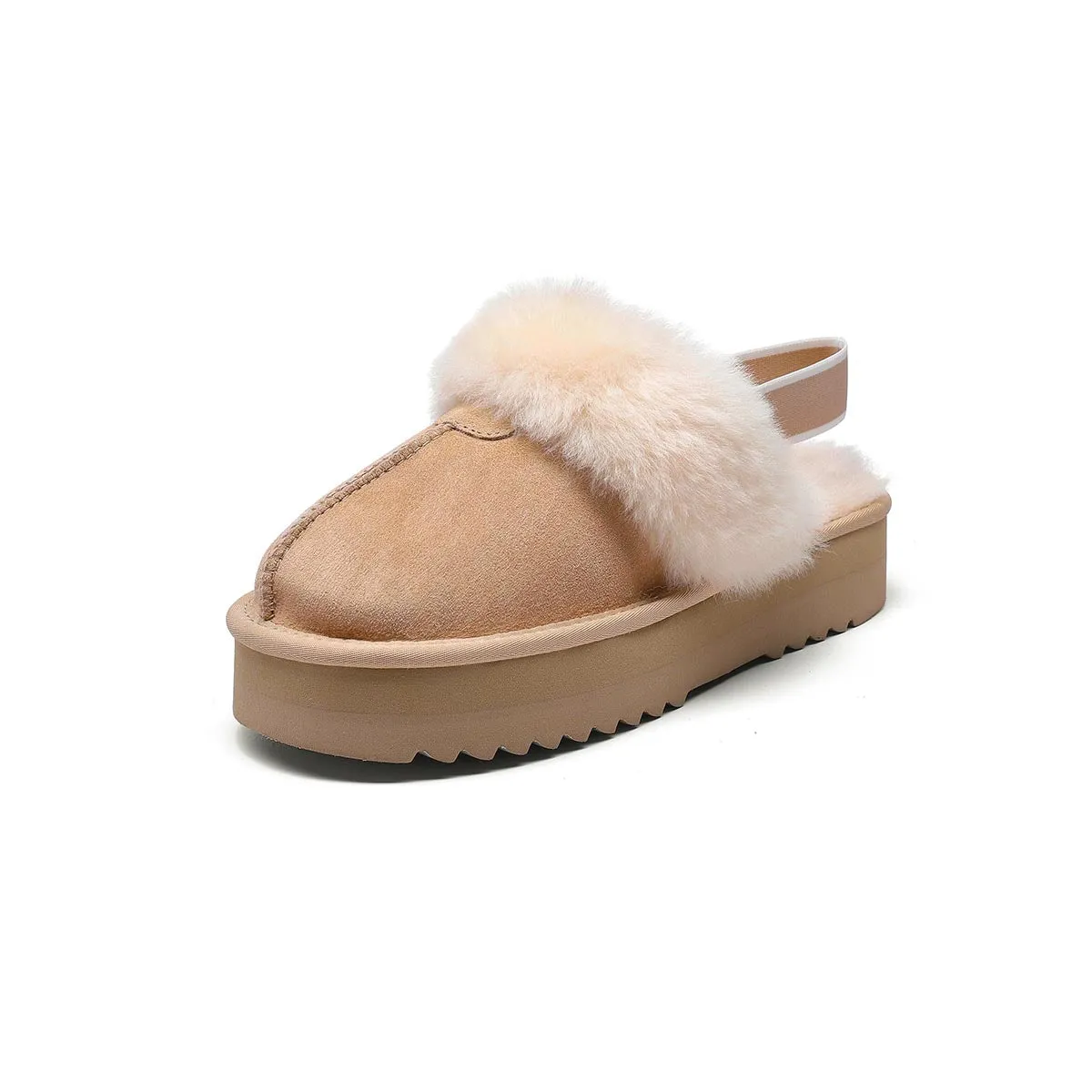 THICK-SOLED ELASTIC STRAP SANDALS 5872