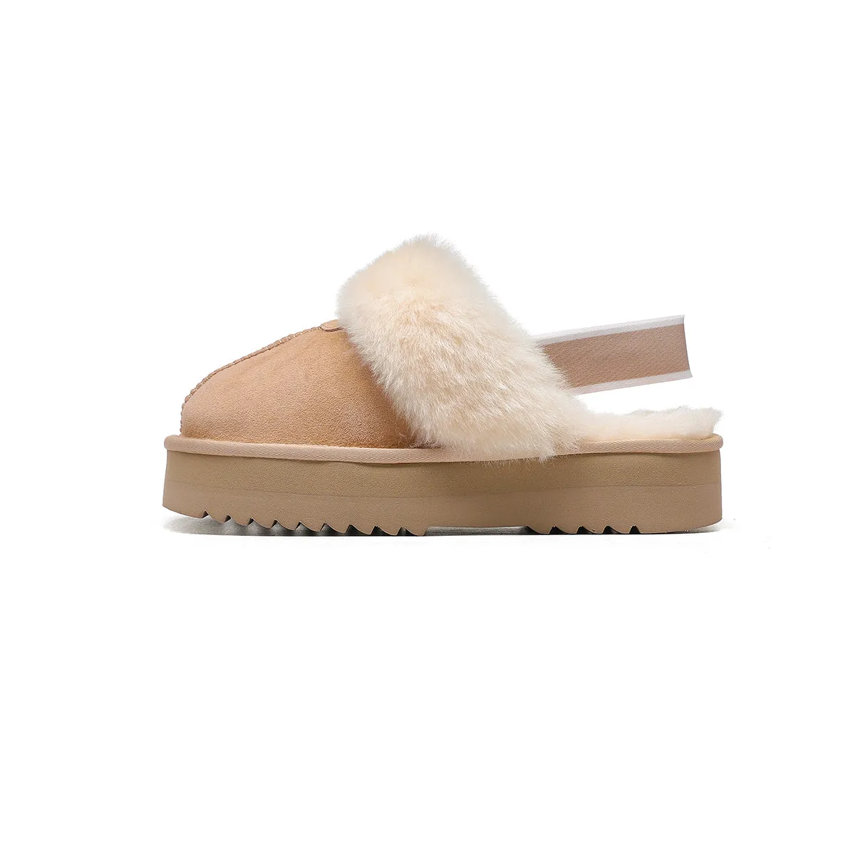 THICK-SOLED ELASTIC STRAP SANDALS 5872