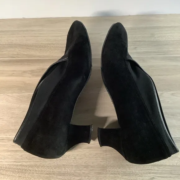 THIERRY RABOTIN Black Suede Kitten Heel Pumps Whimsigoth Cocktail EU 40.5 US 10