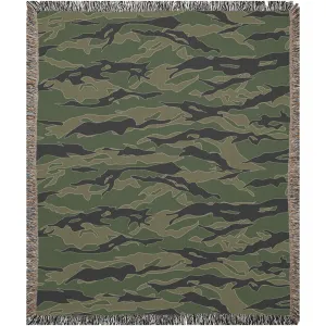 Tiger Stripe Woven Blanket