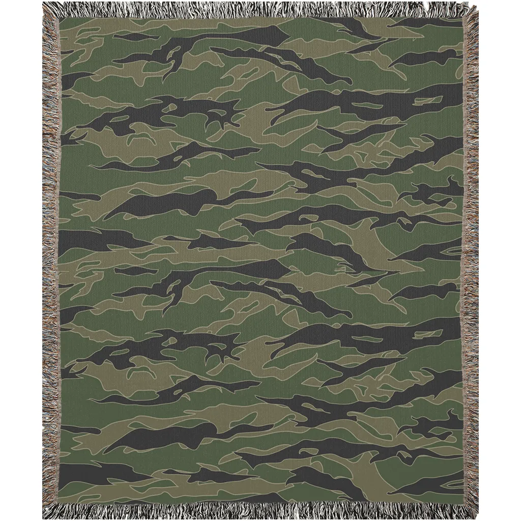 Tiger Stripe Woven Blanket