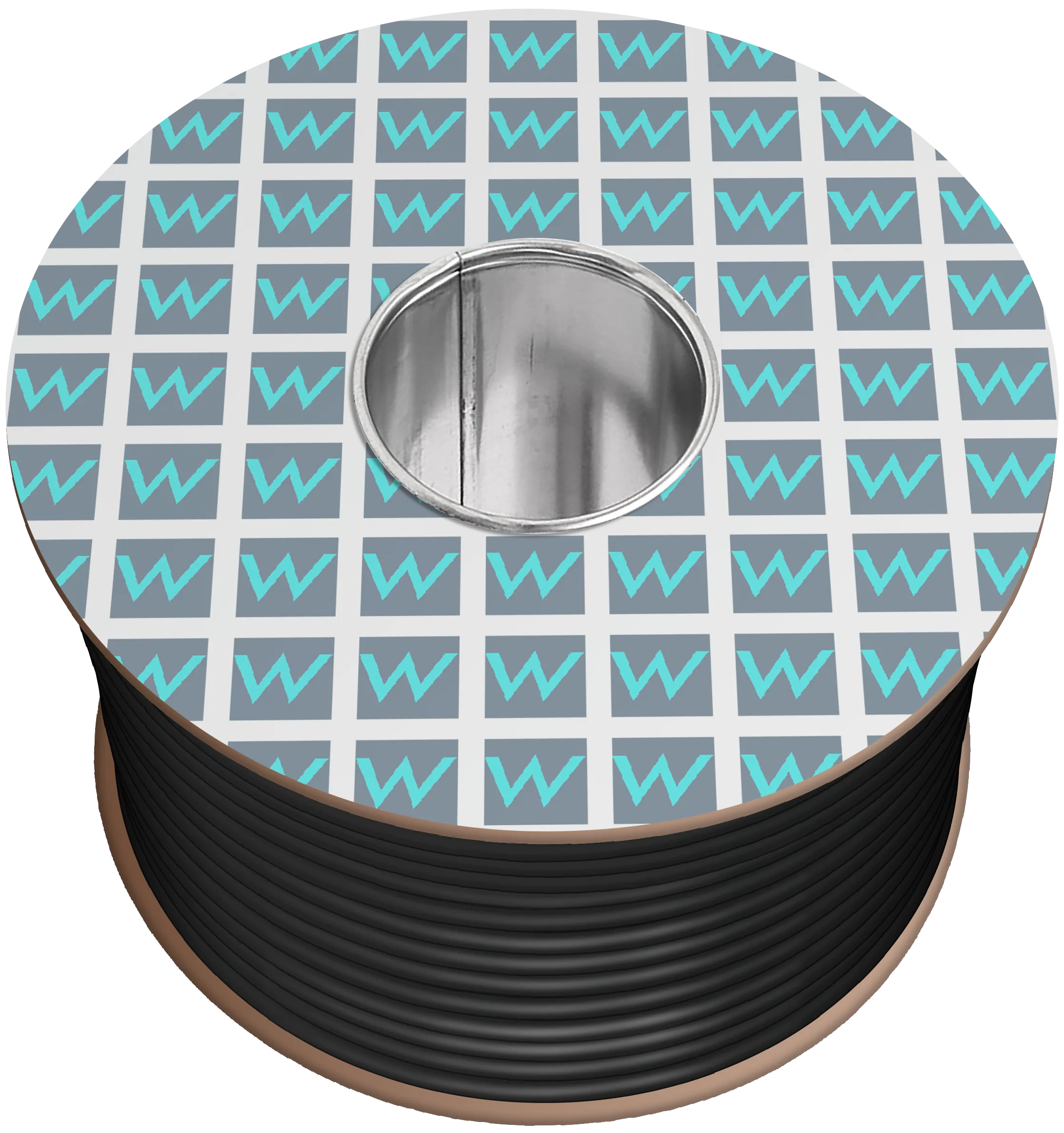 Time 2184Y 4 Core Round Flexible 0.75mm Black Cable - 100M