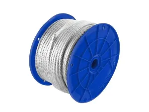 Toolcraft TC0989 Cable de Acero 7x19 Hilos1/4x75M