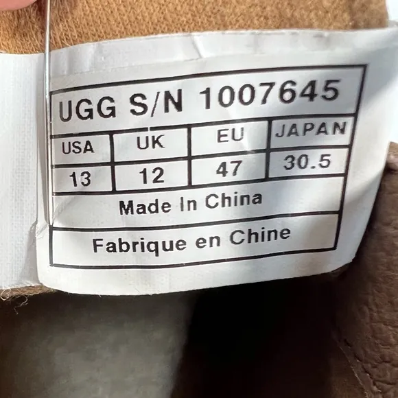 Ugg Freamon Chukka Chestnut Suede Ankle Boot Mens size 13