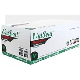 UNISEAL High-Risk Latex Exam Powder Free Gloves