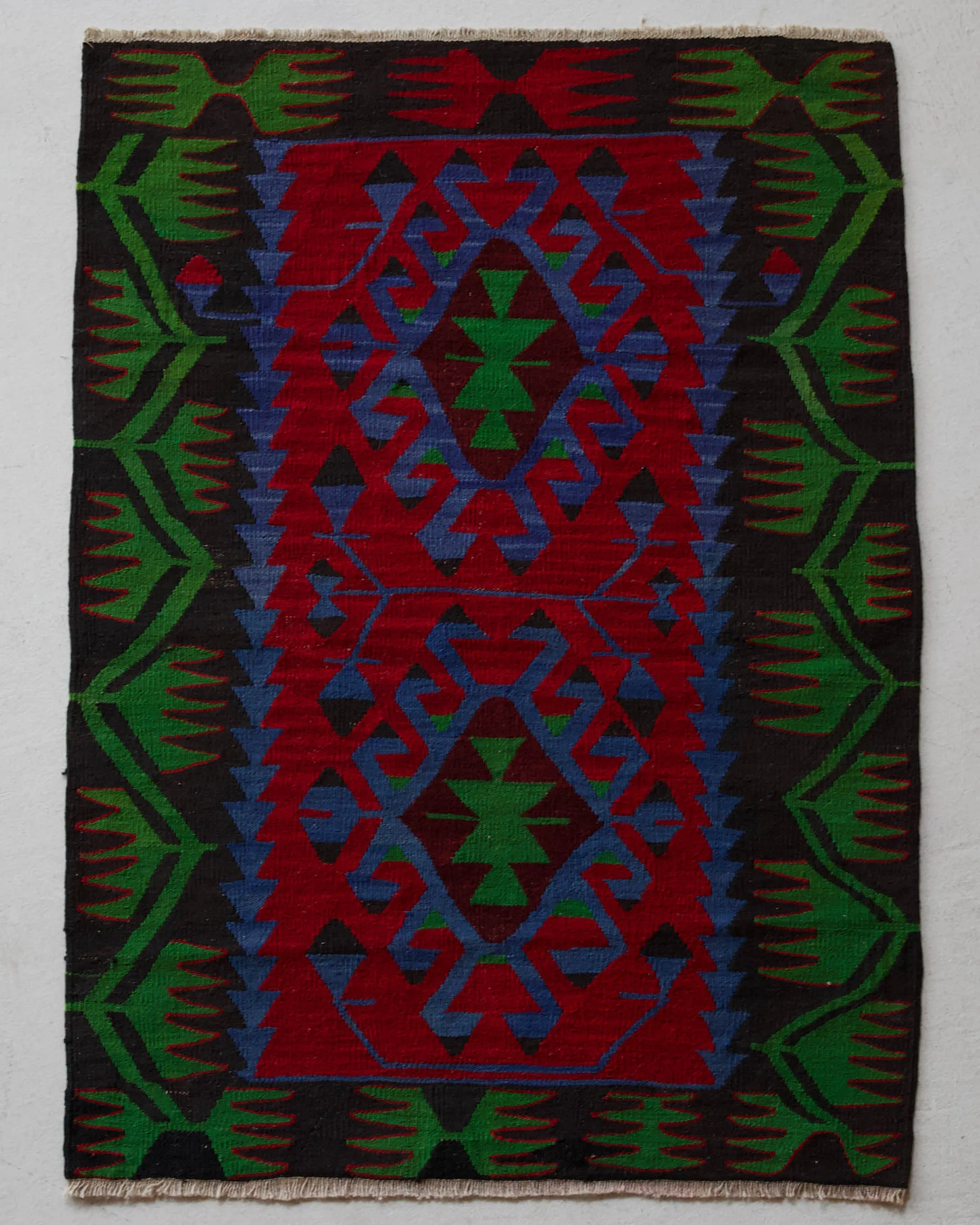 Vintage Oushak Kilim Rug 3'x4'5"