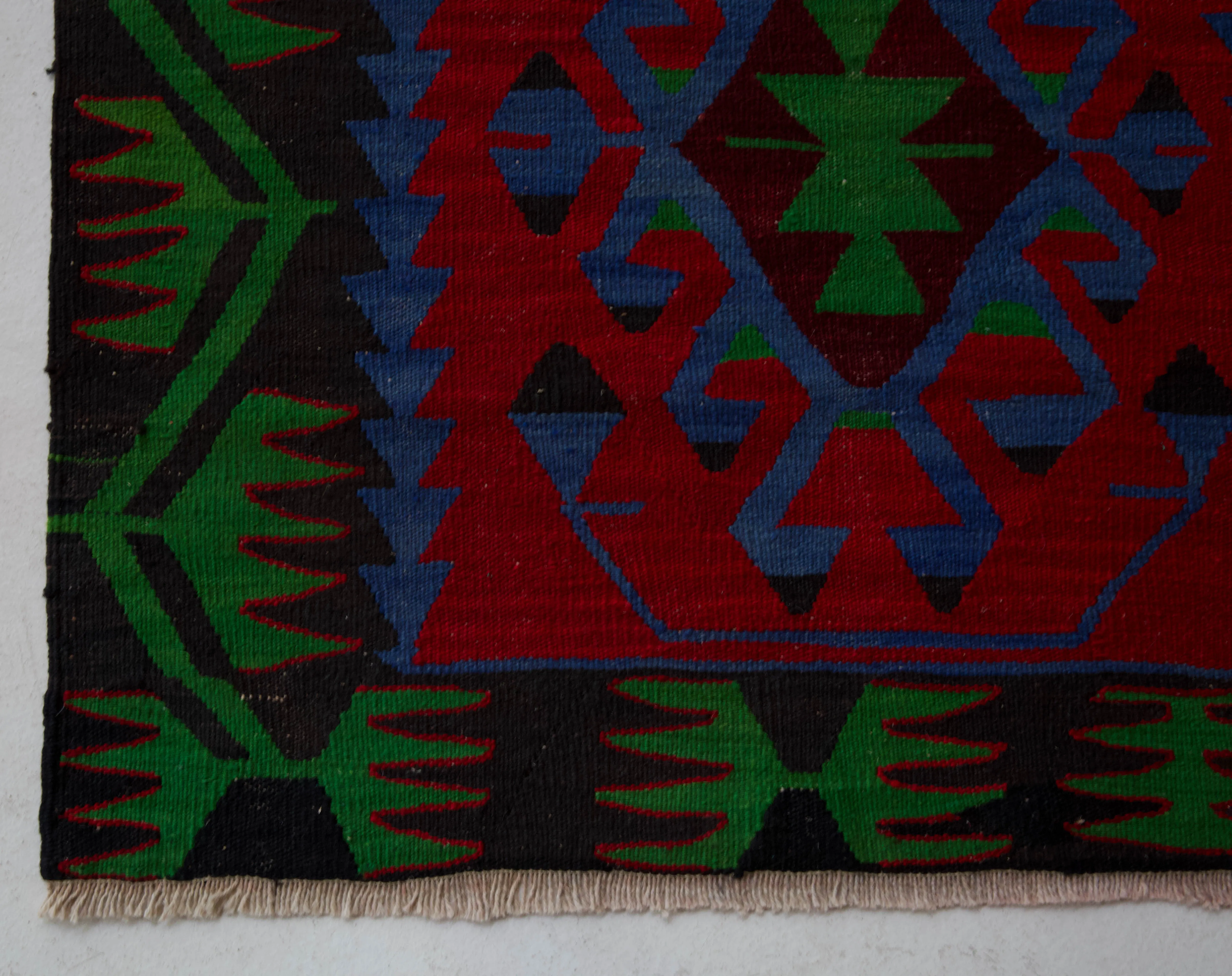 Vintage Oushak Kilim Rug 3'x4'5"