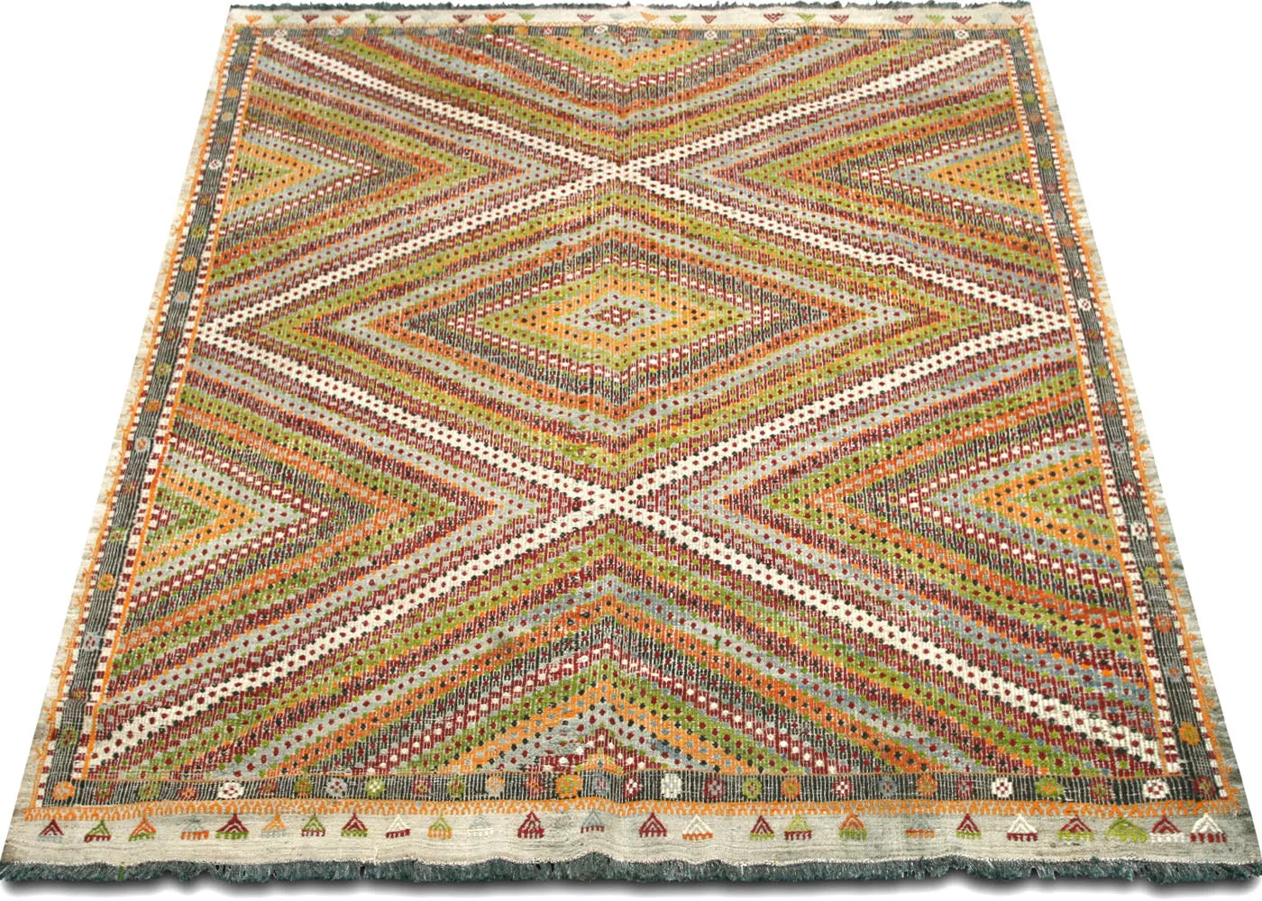 Vintage Turkish Kilim - 6'11" x 8'8"
