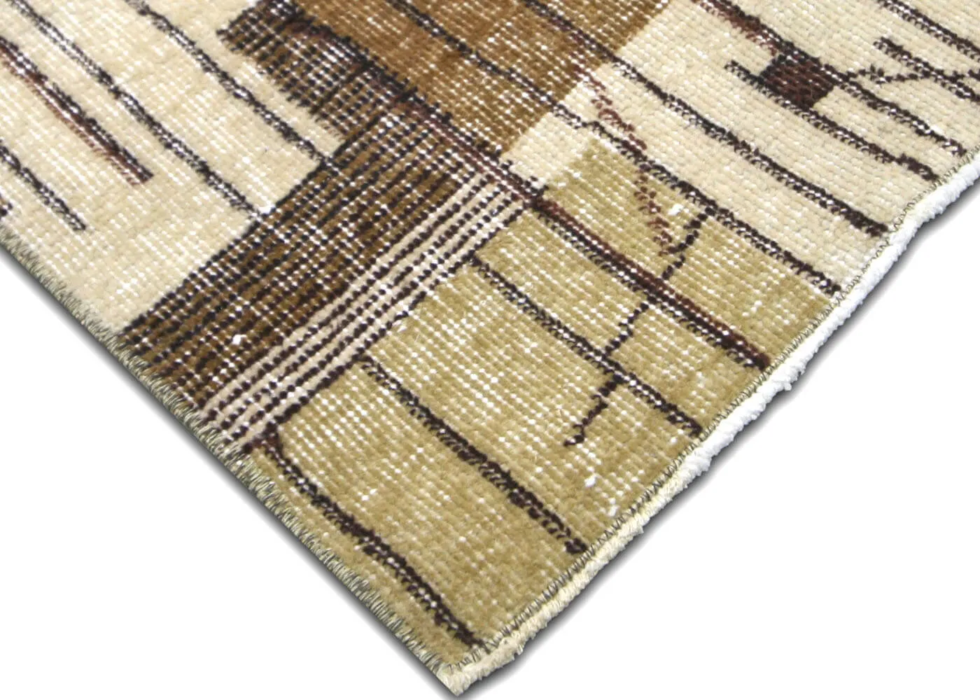 Vintage Turkish Mid-Century-Modern Runner - 3'6" x 9'6"