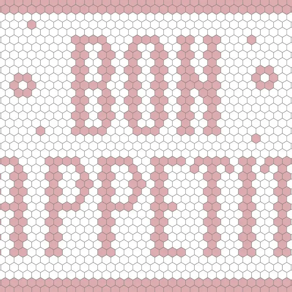 Vinyl Placemat - Mosaic Bon Appetit Blush