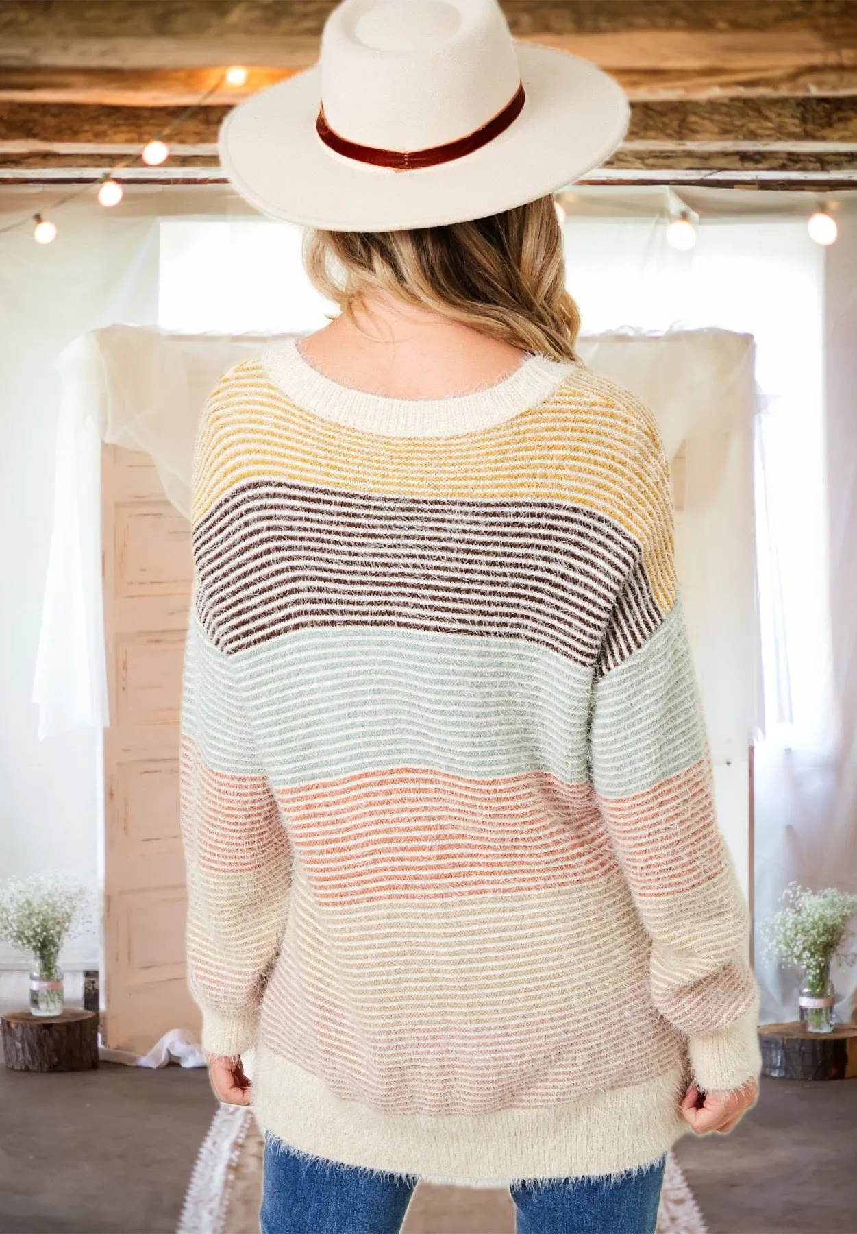 Walking the Line Sweater in Multi