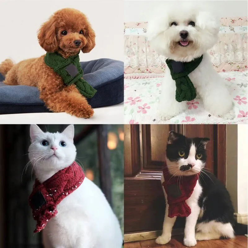 Warm Christmas Scarf  for Pets