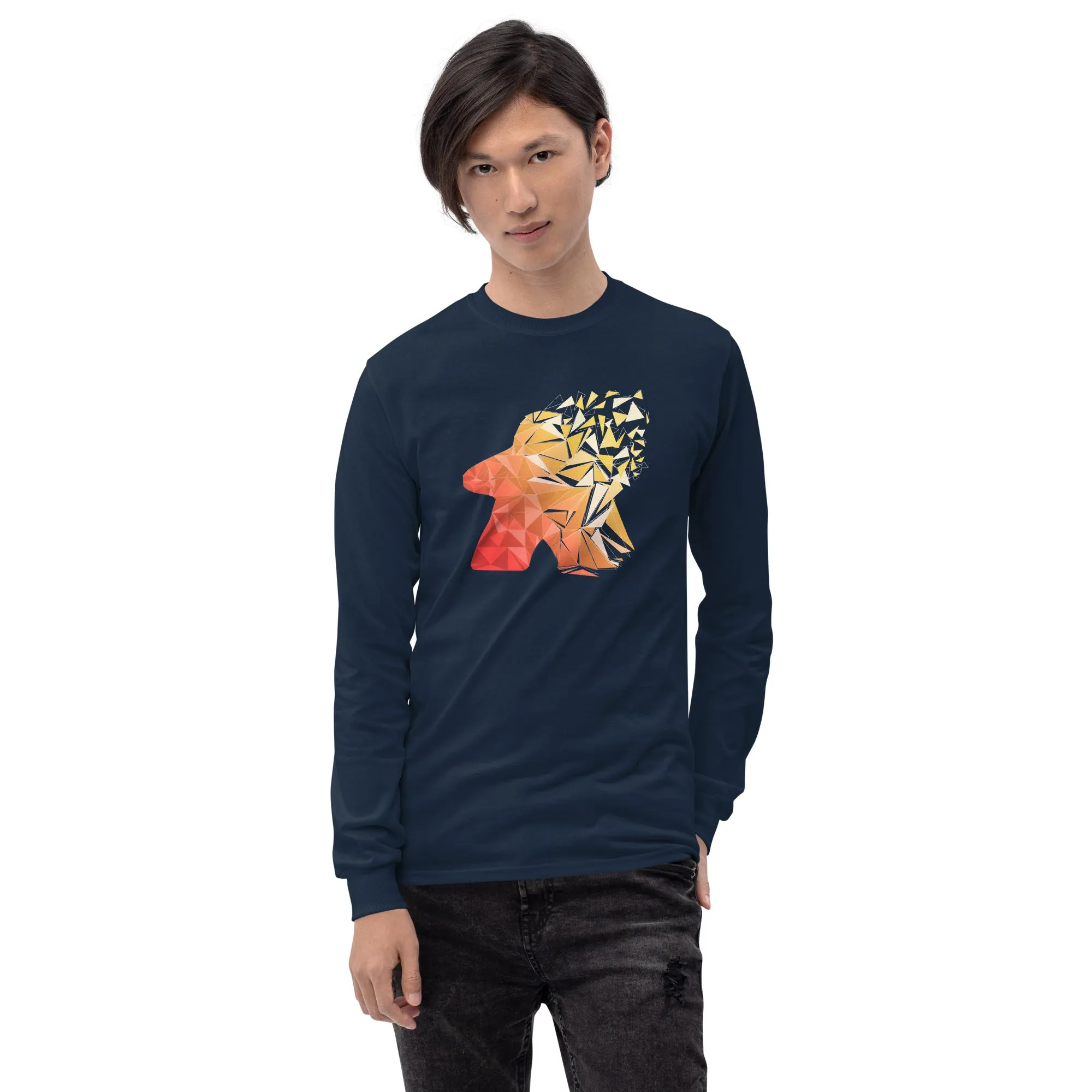 Warm Fragmented Meeple Longsleeve T-Shirt