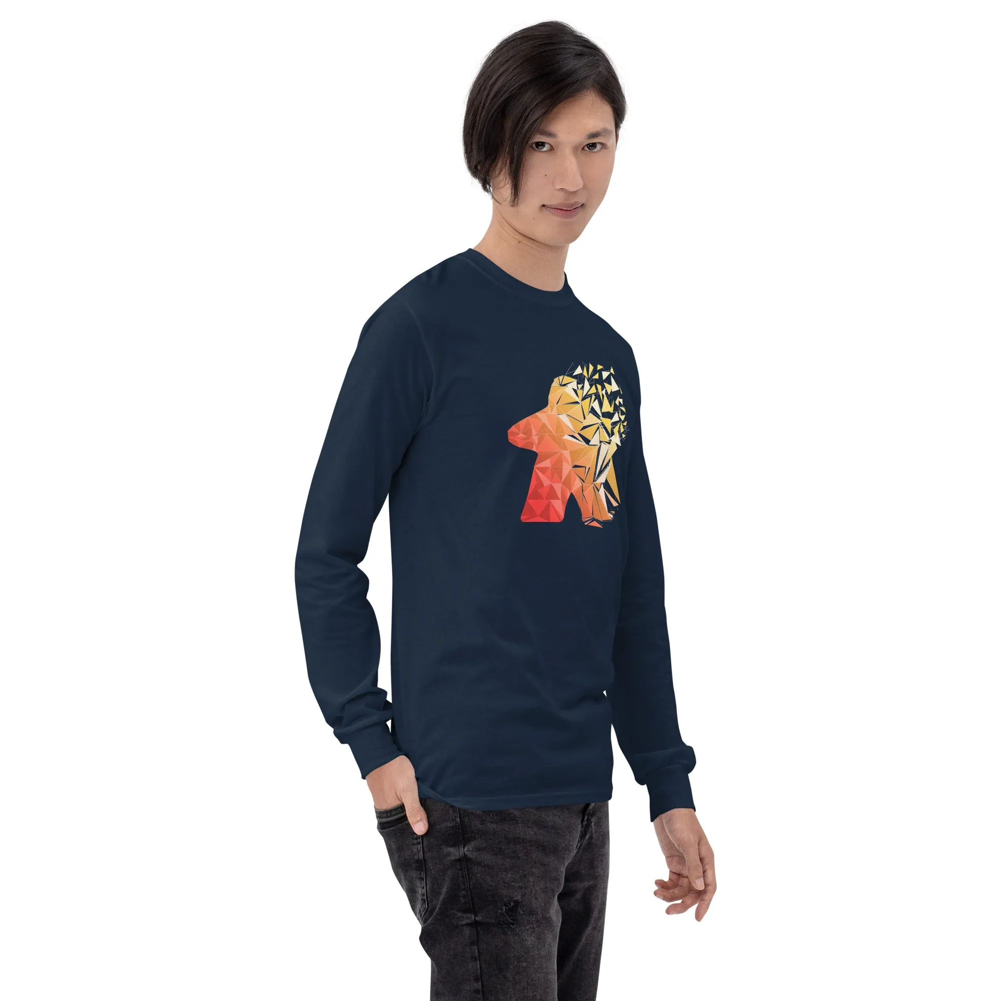 Warm Fragmented Meeple Longsleeve T-Shirt
