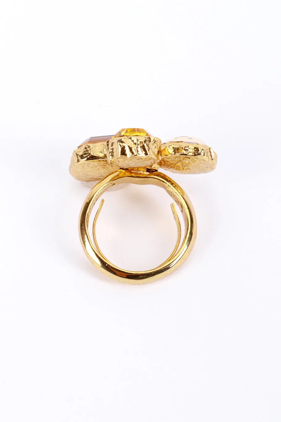 Warm Mixed Cut Crystal Ring