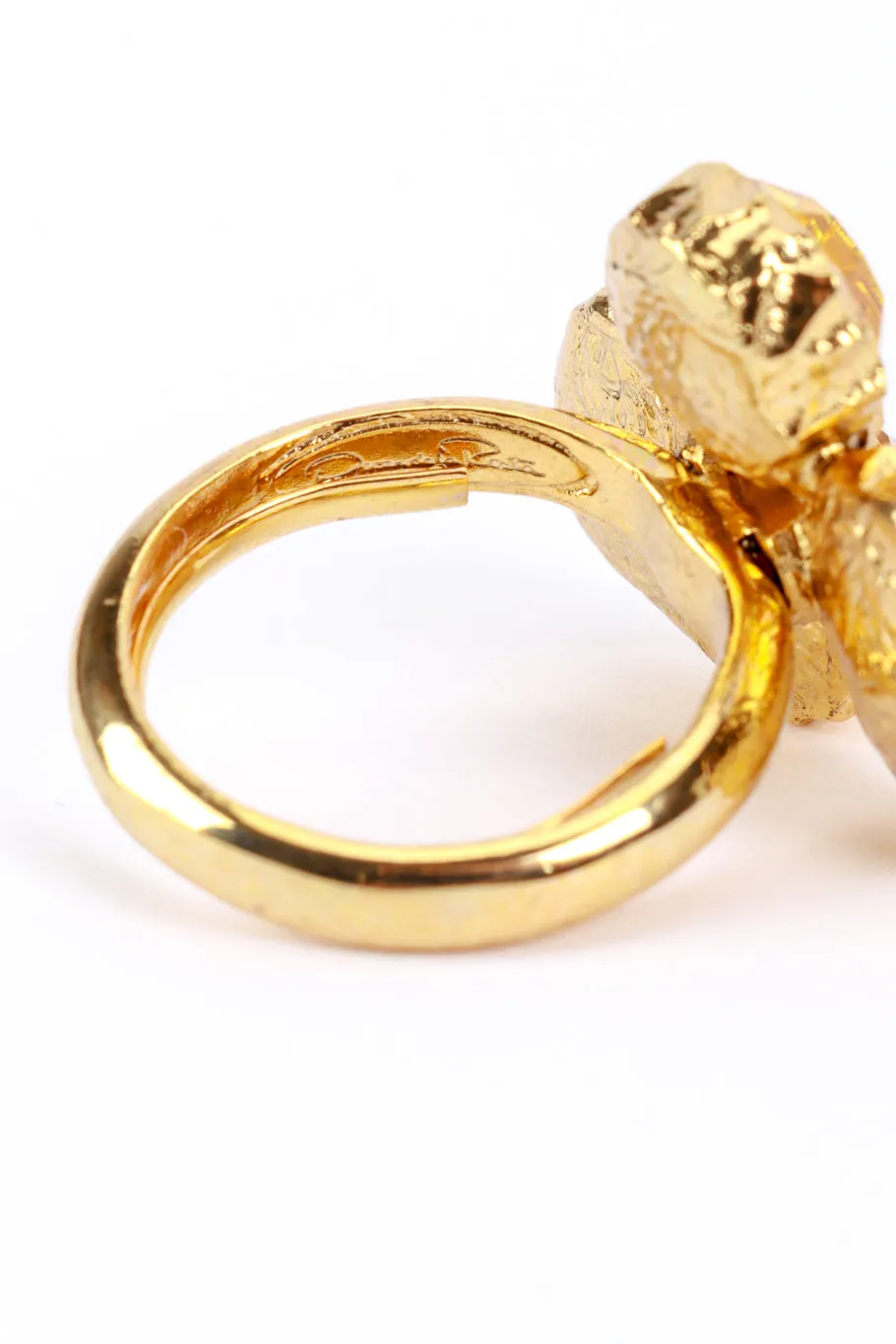 Warm Mixed Cut Crystal Ring